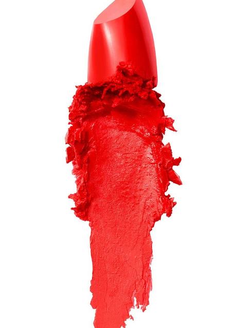 Color Sensational® The Creams Cream Finish Lipstick Makeup On Fire Red