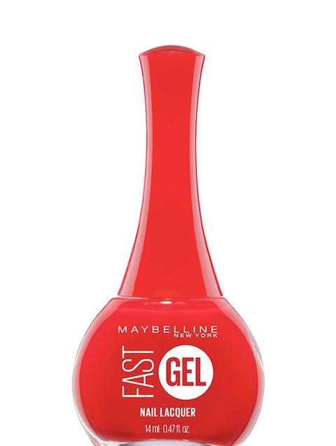 Fast Gel Fast Drying Gel Nail Lacquer Red Punch